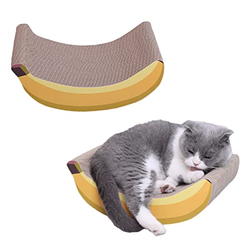 ifundom 1 Stück Katzenkratzbrett Bananenform aus Wellpappe für Katzen und Kätzchen Fördert das Kratzen und Schützt Möbel Gelb ifundom 1 Stück Katzenkratzbrett Bananenform aus Wellpappe für Katzen und Kätzchen Fördert das Kratzen und Schützt Möbel Gelb von ifundom