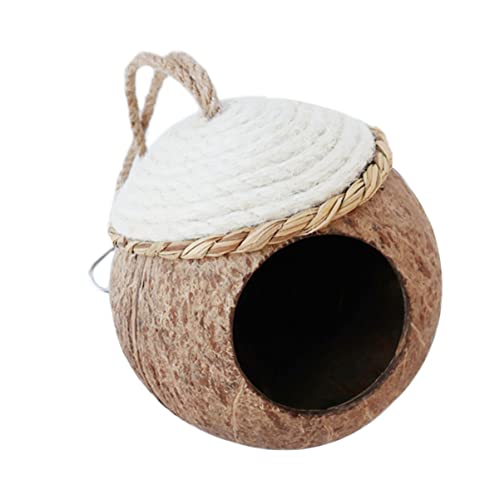 ifundom Komfortables Kokosnuss Vogelhaus Kleines Haustiernest für Vögel und Kleintiere Natürliche Kokosnussschale Hängendes Design Haustierbedarf ifundom Komfortables Kokosnuss Vogelhaus Kleines Haustiernest für Vögel und Kleintiere Natürliche Kokosnussschale Hängendes Design Haustierbedarf von ifundom