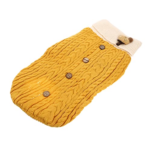 ifundom 1 Stück Peth-Pullover mit hohem Hahn Hundebekleidung klein Teetasse Hundekleidung Warmer Hundeblätter UPS Kleidung für Haustierhunde Doggy -Pullover Gestrick Yellow ifundom 1 Stück Peth-Pullover mit hohem Hahn Hundebekleidung klein Teetasse Hundekleidung Warmer Hundeblätter UPS Kleidung für Haustierhunde Doggy -Pullover Gestrick Yellow von ifundom