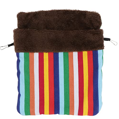 ifundom 1 Stück Schlafsack Für Haustiere Hinzufügen Nagetier Hängend Hamster Nest Kleine Tasche Zum Aufhängen Für Haustiere Warme Hängetasche Für Haustiere Haustierbett Polyester Colorful von ifundom