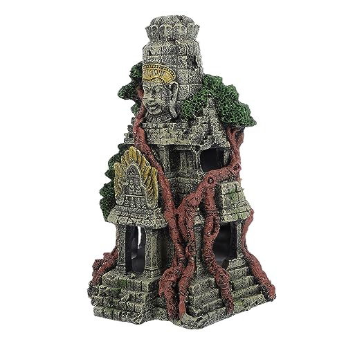 ifundom 1 Stück Simulierte Tempelornamente Tankdekor Aquariumkies Fischdekorationen Aquariumornamente Aquariumstatue Aquariumdekoration Antike Dekoration Aquariumtempel von ifundom