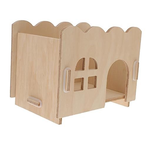 ifundom 1 Stück Weißes Holzhausunterkunft Hamsterhaus Bausatz Häuser klein Versteck Hamsterhütte Schlafnest für Haustiere Hamster Unterschlupf Spielhaus Holzhütte Bambus ifundom 1 Stück Weißes Holzhausunterkunft Hamsterhaus Bausatz Häuser klein Versteck Hamsterhütte Schlafnest für Haustiere Hamster Unterschlupf Spielhaus Holzhütte Bambus von ifundom