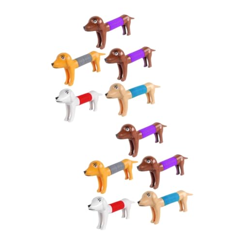 ifundom 10 STK Stressabbauendes Hundespielzeug Halloween assecoires Pop-Tube-Spielzeug für Partys wiederverwendbares dehnbares Spielzeug Karikatur Kordelzug Plastik von ifundom