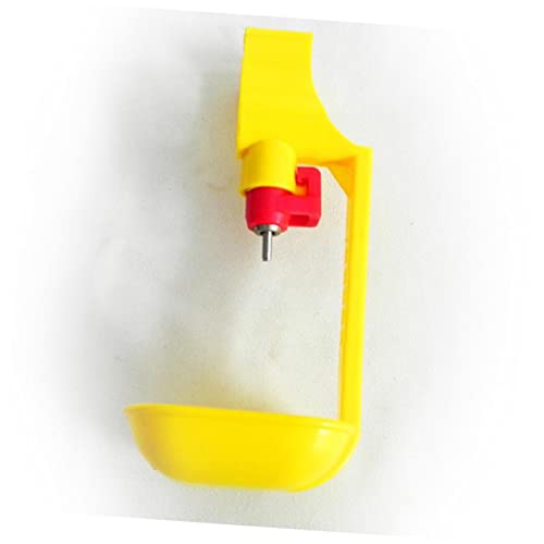 ifundom 10 Stück Automatisches Trinkwasserspeichergerät Hühnertrinkmaschine Zucht Hühner Trinkbrunnen Automatische Wassertrinkbecher Huhn Trinken Küken Geflügeltrinker Hühnerzubehör Gelb von ifundom
