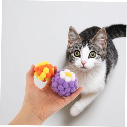 ifundom 10 Stück Interaktive Katzenspielzeugbälle Mit Glöckchen, Bunte Spielbälle Für Haustiere Im Innenbereich Für Katzen Und Kätzchen, Jagdspielzeug Zur Selbstunterhaltung ifundom 10 Stück Interaktive Katzenspielzeugbälle Mit Glöckchen, Bunte Spielbälle Für Haustiere Im Innenbereich Für Katzen Und Kätzchen, Jagdspielzeug Zur Selbstunterhaltung von ifundom