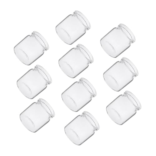 ifundom 10pcs Glassestrohr Vasen Für Sukkulenten Miniaturlandschaftsflaschen Für Moos- Und Pflanzenausbreitung Transparente Mikrolandschaftsflaschen Für Büroschreibtisch Und Wohnkultur von ifundom