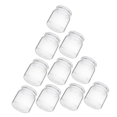 ifundom 10pcs Mini -Glas -ausbreitung Vasen Für Sukkulenten Testrohr Blütenhalter Mikrolandschaft Dekoration Transparente Glasflaschen Anlagen -ausbreitung Für - Und Bürodekoration von ifundom