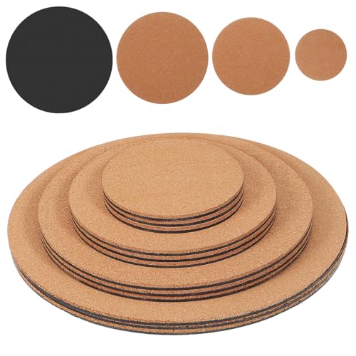 ifundom 12 Stück Blumentopfmatte aus Kunststoff Korkmatten Pflanzen Zimmerpflanzenzubehör drinnen Tischuntersetzer Kork Korktopfuntersetzer Korkenmatte Korkpads für Pflanzen Plastik von ifundom