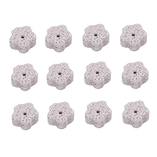 ifundom 12 Stück Hamsterpfotenstein Haustier Chinchilla Groß Kaninchen Zähne Klein Nagetier Mineralischer Schleifstein Tierischer Molarenstein Light Grey Mineralien von ifundom