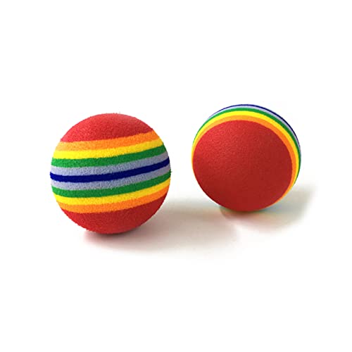 ifundom 12 Stück Regenbogen Eva Ball Interaktives Kauspielzeug für Hunde und Welpen Training für Snacks ifundom 12 Stück Regenbogen Eva Ball Interaktives Kauspielzeug für Hunde und Welpen Training für Snacks von ifundom