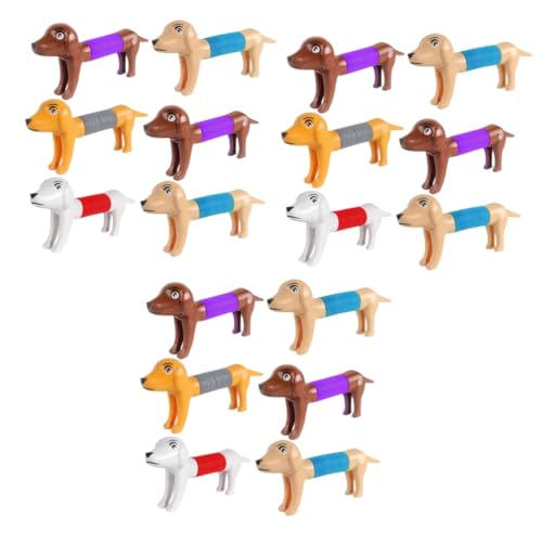 ifundom 18 STK Stressabbauendes Hundespielzeug stressabbau Spielzeug dekompressionsspielzeug Dog Toy Stretchspielzeug für Partys Pop-Tube-Spielzeug für Partys teleskopisch Geschenk Plastik von ifundom