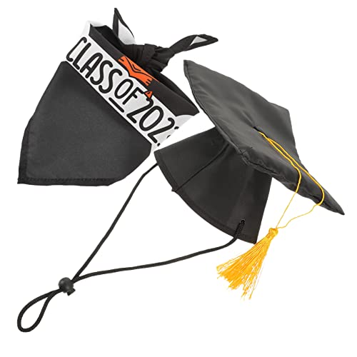 ifundom 1Satz Abschlusskappen Mit Quasten Graduierung Bandana Für Haustiere Zubehör Für Fotografie Und Feierlichkeiten Und Katzen von ifundom