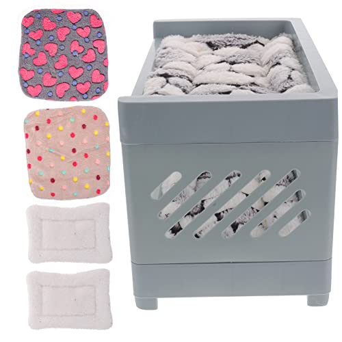 ifundom 1Satz Doppelschichten Hamsterbett Multifunktionales Hasenbett für Kleintiere für Meerschweinchen und Chinchillas mit Bett und Decken Langlebig ifundom 1Satz Doppelschichten Hamsterbett Multifunktionales Hasenbett für Kleintiere für Meerschweinchen und Chinchillas mit Bett und Decken Langlebig von ifundom