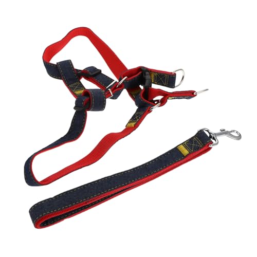 ifundom 1Satz Einstellbares Hundegeschirr mit Leine Teiliges Set für Kleine Haustiere Komfortable und Sichere Weste für und Training rutschfest und Atmungsaktiv von ifundom