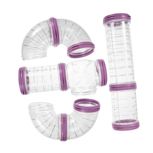 ifundom 1Satz Hamster Röhrenset Transparentes DIY Tunnelzubehör für Hamsterkäfige Kunststoffmaterial für Kleine Tiere Geeignet für Zwerghamster und Mäuse von ifundom