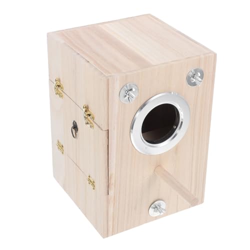 ifundom 1Stück Hochwertigem Holz Vogelzuchtbox für Kanarienvögel und Kleine mit Natürlichem für Garten und Terrasse Langlebig von ifundom
