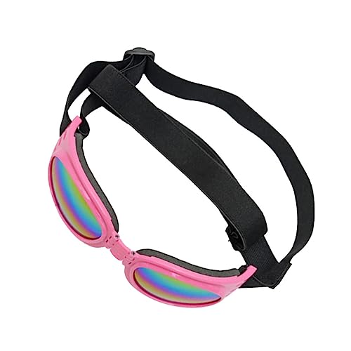 ifundom 1Stück Hundesonnenbrille Für Haustiere UV Schutz Brille Mit Verstellbarem Riemen Faltbare Hundebrille Rahmen Und Tiefere Linsenschale Für Modebewusste von ifundom