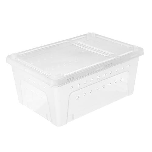 ifundom 1Stück Kunststoff Reptilienbox für Fütterung und Transport Transparente Futterbox mit Belüftungsöffnungen für Spinnen Gecko Schlangen und Kleine Haustiere Weiß ifundom 1Stück Kunststoff Reptilienbox für Fütterung und Transport Transparente Futterbox mit Belüftungsöffnungen für Spinnen Gecko Schlangen und Kleine Haustiere Weiß von ifundom
