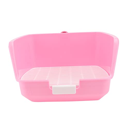 ifundom 1Stück Mini Toilette für Haustiere Spritz Design Langlebige Kaninchen Toilette aus Umweltfreundlichem für Käfigzubehör und Sauberkeit im Zuhause von ifundom