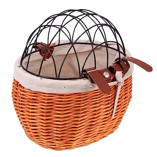 ifundom 1Stück Rattan Fahrradkorb für Haustiere Langlebig Atmungsaktiv für Katzen und Kleine Einfacher Anbau Am Fahrrad Vielseitig für Einkäufe ifundom 1Stück Rattan Fahrradkorb für Haustiere Langlebig Atmungsaktiv für Katzen und Kleine Einfacher Anbau Am Fahrrad Vielseitig für Einkäufe von ifundom