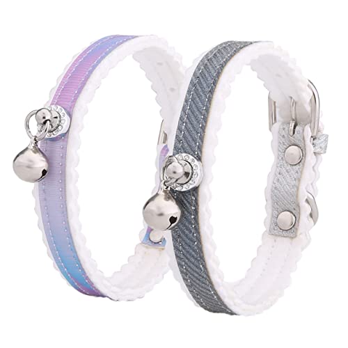 ifundom 1Stück Teiliges Verstellbares Haustierhalsband Mit Glocke Für Katzen Kreativer Für Kleine Und Mittlere Modisches Accessoire Für Stilvolle Haustiere von ifundom