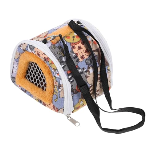 ifundom Hamstertragetasche für Kleintiere Atmungsaktive Transporttasche für Hamster Chinchillas und Igel Outdoor Tasche mit Luftlöchern und Feiner Textur für Reisen von ifundom