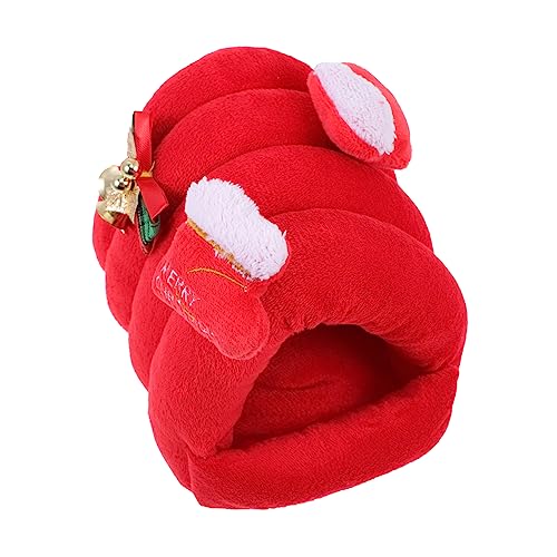 ifundom 1Stück Winter Warmes Haustiernest Für Hamster Und Kleintiere Gemütliches Sicheres Und Warmes Schlafhaus Für Mäuse Und Weihnachtsdesign von ifundom