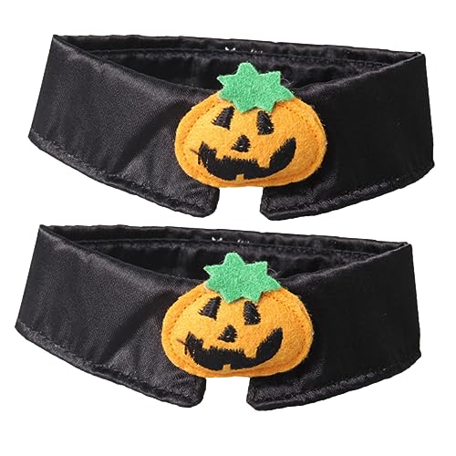 ifundom Haustier Halloween Kragen Bowties Katze Hund Kürbis Fliege Set Modische Hundesalon von ifundom