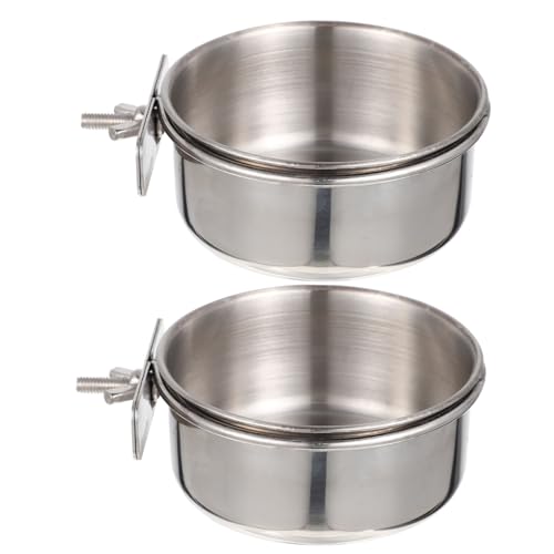 ifundom 2sätze Vogeltränke Edelstahl Für Ziervögel Sittichkäfigzubehör Papageienfutternapf Vogelfutternapf Als Futter Und Wasserspender Waschbar Wiederverwendbar Robust Langlebig ifundom 2sätze Vogeltränke Edelstahl Für Ziervögel Sittichkäfigzubehör Papageienfutternapf Vogelfutternapf Als Futter Und Wasserspender Waschbar Wiederverwendbar Robust Langlebig von ifundom