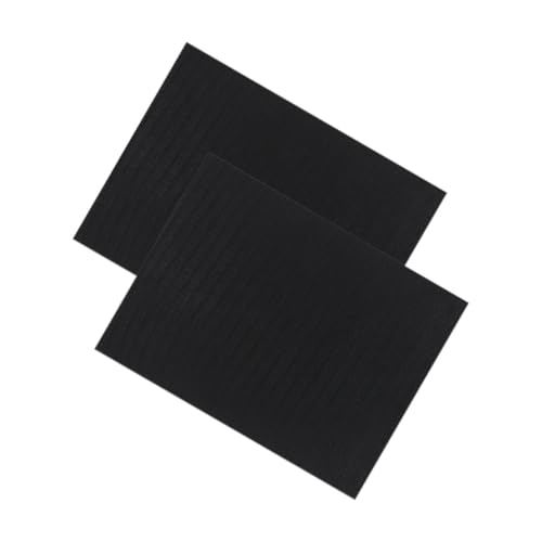 ifundom 2 Stück Aquarium-stoßdämpfer Computermatte Aquarienmatte Für Den Untertank Aquariumschwamm Filter Filterschwamm Schreibtischdekor Kohlefilterpad Für Aquarien Schaum Black von ifundom