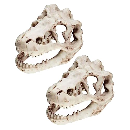 ifundom 2 Stück Dinosaurier -Knochenschmuck künstlich Skelett Aquariumzubehör Dinosaurierknochen simuliert Reptilien -Tankschädeldekoration Fischversteck Handwerk Zubehör für Aquarien Harz ifundom 2 Stück Dinosaurier -Knochenschmuck künstlich Skelett Aquariumzubehör Dinosaurierknochen simuliert Reptilien -Tankschädeldekoration Fischversteck Handwerk Zubehör für Aquarien Harz von ifundom