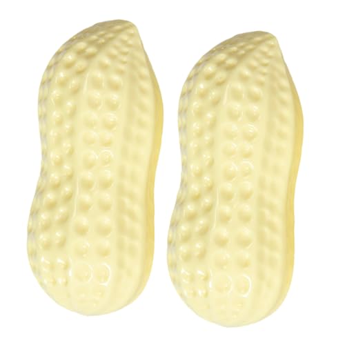 ifundom 2 Stück Erdnussspielzeug Haustier Hund Welpenspielzeug interaktives knete Dog Toys chew Toy lustiges Kauspielzeug quietschende spielzeuge für welpen Beige ifundom 2 Stück Erdnussspielzeug Haustier Hund Welpenspielzeug interaktives knete Dog Toys chew Toy lustiges Kauspielzeug quietschende spielzeuge für welpen Beige von ifundom