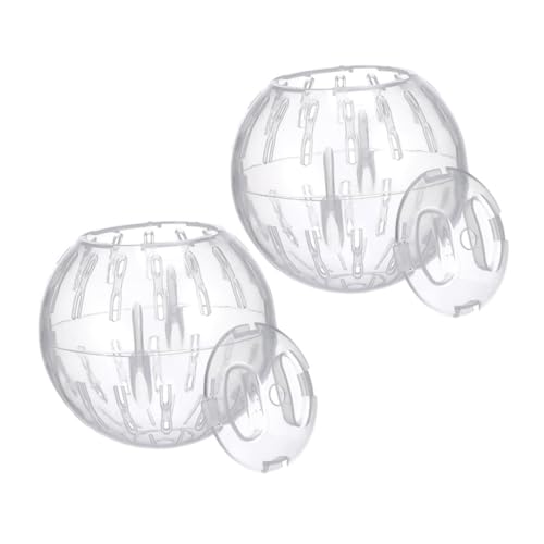 ifundom 2 Stück Hamster Laufkugel Transparent Mini Ball für Zwerghamster Chinchilla Kleintiere Fitness zur Körperlichen Aktivität und Bewegung ifundom 2 Stück Hamster Laufkugel Transparent Mini Ball für Zwerghamster Chinchilla Kleintiere Fitness zur Körperlichen Aktivität und Bewegung von ifundom