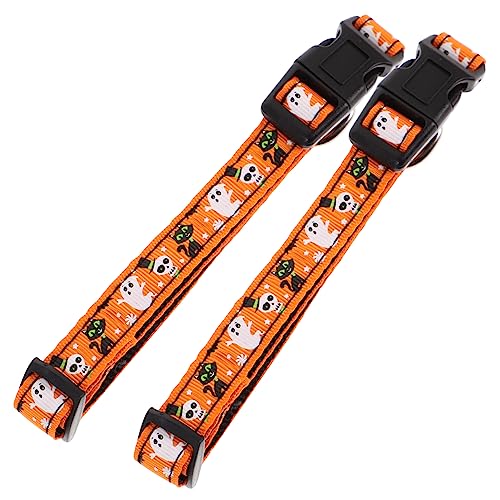 ifundom 2 Stück Haustierhalsband Bestickt Schild Hund Klein Gepolstert Halloween Kragen Keilriemen Gurte Rückengurt Rückenbandage Welpenhalsband Halsband Leine Stoff Orange ifundom 2 Stück Haustierhalsband Bestickt Schild Hund Klein Gepolstert Halloween Kragen Keilriemen Gurte Rückengurt Rückenbandage Welpenhalsband Halsband Leine Stoff Orange von ifundom