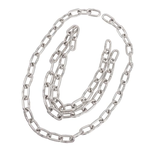 ifundom 2 Stück Hundeleine Hundekette Für Draußen Hundebindekette Die Kette Hundeketten Für Draußen Hundeläuferkette Hängende Sicherheitskette Stahlketten Rostfreier Stahl von ifundom