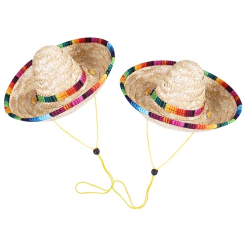 ifundom 2 Stück Hundestrohhüte Verstellbare Fiesta Partyhüte für Haustiere für und Feiern Langlebig und Komfortabel für Kleine Hunde ifundom 2 Stück Hundestrohhüte Verstellbare Fiesta Partyhüte für Haustiere für und Feiern Langlebig und Komfortabel für Kleine Hunde von ifundom
