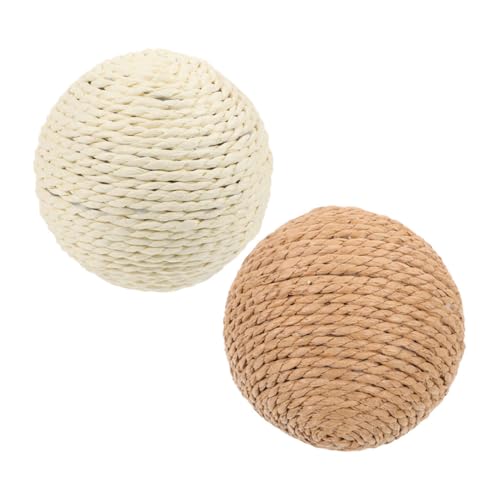 ifundom 2 Stück Katze Sisalkugel Haustier kratzen groß zum Necken von Katzen interaktives katzenspielzeug katzenball Spielzeugbälle für Katzen für Katzenbälle Hanfseil ifundom 2 Stück Katze Sisalkugel Haustier kratzen groß zum Necken von Katzen interaktives katzenspielzeug katzenball Spielzeugbälle für Katzen für Katzenbälle Hanfseil von ifundom