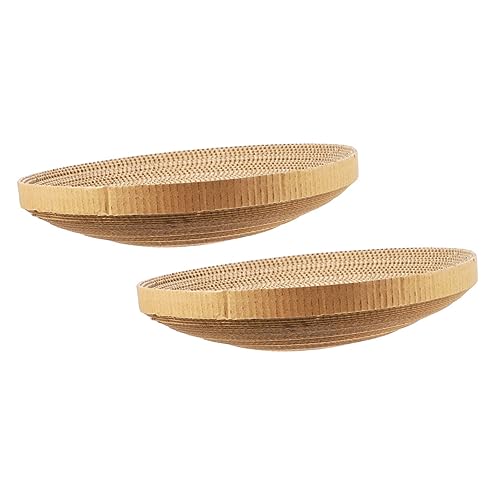 ifundom 2 Stück Katzen Kratzbrett Ersatzpads aus Wellpappe Verschleißfestes Kratzspielzeug für Kätzchen und Katzen zur Schonung Ihrer Möbel ifundom 2 Stück Katzen Kratzbrett Ersatzpads aus Wellpappe Verschleißfestes Kratzspielzeug für Kätzchen und Katzen zur Schonung Ihrer Möbel von ifundom