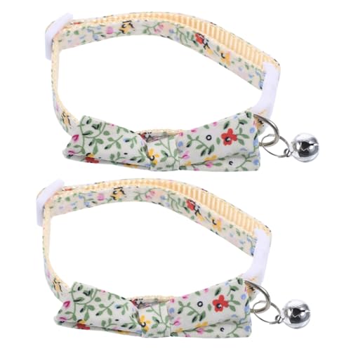 ifundom 2 Stück Katzenhalsband mit Glocke hoch Kragen Körperpflege LED Haustierzubehör Katzenhalsbänder für Kätzchenhalsband für Polyester-Nylon von ifundom