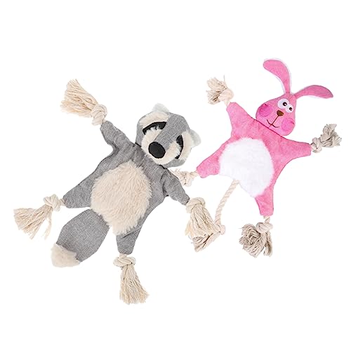ifundom 2 Stück Kauspielzeug für Sicheres Plüschspielzeug im Cartoon Design Hase für Aktives und Zahnpflege für Welpen und Kleine ifundom 2 Stück Kauspielzeug für Sicheres Plüschspielzeug im Cartoon Design Hase für Aktives und Zahnpflege für Welpen und Kleine von ifundom