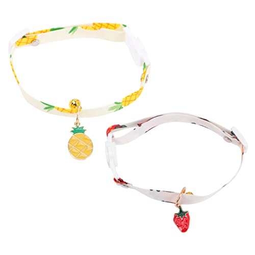 ifundom 2 Stück Kragenzubehör Katzenhalsband für Jungen für Katzen für Haustiere Verstellbare Welpen -ID -Kragen Kätzchen-Kragen Katzenhalsband mit Glocke Legierung ifundom 2 Stück Kragenzubehör Katzenhalsband für Jungen für Katzen für Haustiere Verstellbare Welpen -ID -Kragen Kätzchen-Kragen Katzenhalsband mit Glocke Legierung von ifundom