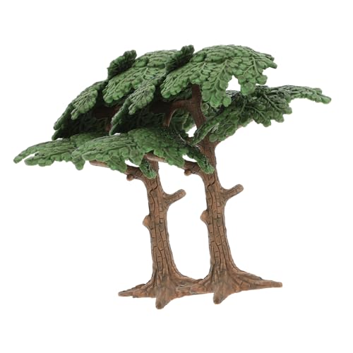 ifundom 2 Stück Mikro-landschaftsbaum Modellbäume Modelleisenbahn Landschaft Klein Simulationsanlagenmodell Miniaturbäume Für Diorama Künstlich Pflanzen Laub Fälschung Bäume PVC von ifundom