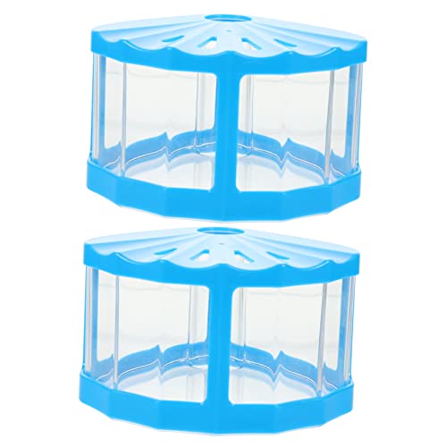 ifundom 2 Stück Mini Aquarium Dekorative Landschaftsboxen mit LED Licht für Kleine Fische und Hydroponikpflanzen für Schreibtisch und DIY Mikrolandschaften von ifundom
