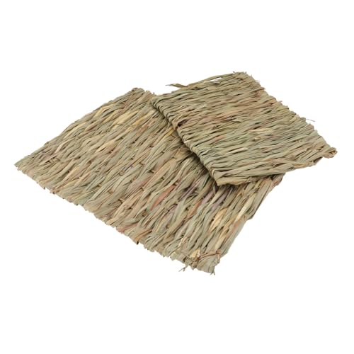 ifundom 2 Stück Natürliches Handgewebtes Gras Nagermatten für Kaninchen und Hamster Essbares Kauspielzeug Atmungsaktive Schlafunterlagen Hygienische Bodenmatten für Zufällige Farbe ifundom 2 Stück Natürliches Handgewebtes Gras Nagermatten für Kaninchen und Hamster Essbares Kauspielzeug Atmungsaktive Schlafunterlagen Hygienische Bodenmatten für Zufällige Farbe von ifundom