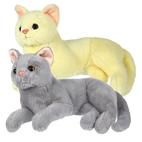ifundom 2 Stück Plüsch Katzen Pack Weiche Kuscheltiere für Schlafzimmer und Auto von ifundom