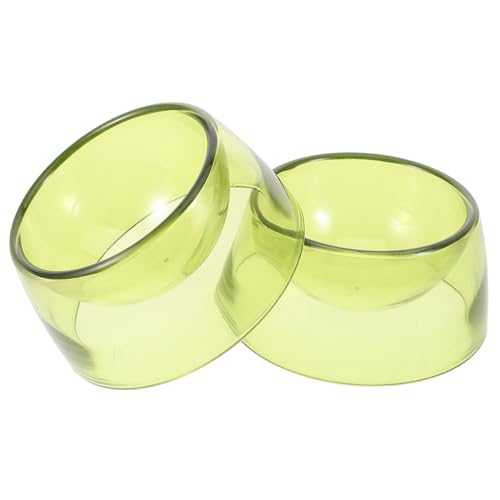 ifundom 2 Stück Rattenfutter Hamster Guinea Chinchilla-schüssel Meerschweinchen Gerichte Futterspender Für Ratten Futternapf Rattenschüssel Eichhörnchen-picknicktisch P.s Light Green von ifundom
