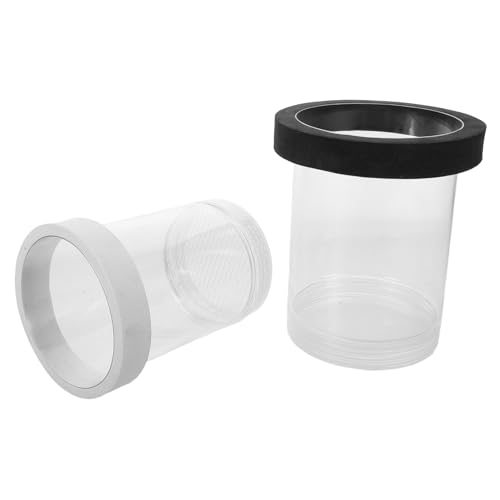 ifundom 2 Stück Teiliges Schwimmende Fischbrut Isolationsbox für Aquarium Kunststoff Brutkasten mit Feinem und Grobem Netz Aufzuchtbox für Guppy Brut Betta und Garnelen Optimale Inkubation von ifundom