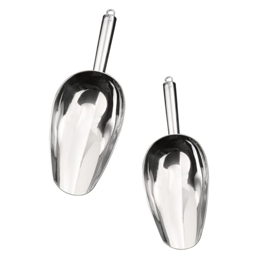 ifundom 2stücke Futterschaufel Für Haustiere Schaufel Für Katzenfutter Multifunktionsschaufel Für Haustiere Schaufel Für Hundefutter Pet Feeder Werkzeug Silber von ifundom