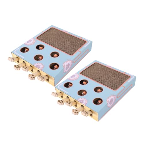 ifundom 2 Teiliges Bereicherungsspielzeug Für Katzen Maulwurfsspiel Katzen Puzzle Sichere Spaßbox Pfotenkratzer Interaktive Box Mäusefangspiel Puzzle Für Kätzchen ifundom 2 Teiliges Bereicherungsspielzeug Für Katzen Maulwurfsspiel Katzen Puzzle Sichere Spaßbox Pfotenkratzer Interaktive Box Mäusefangspiel Puzzle Für Kätzchen von ifundom