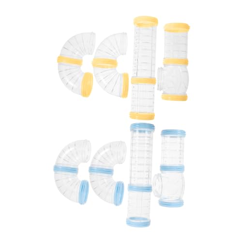 ifundom 2Sätze DIY Hamster Röhrenspielzeug Transparente Tunnel für Hamsterkäfig Zubehör für Nager zu Installieren Robustem Material Aktives ifundom 2Sätze DIY Hamster Röhrenspielzeug Transparente Tunnel für Hamsterkäfig Zubehör für Nager zu Installieren Robustem Material Aktives von ifundom